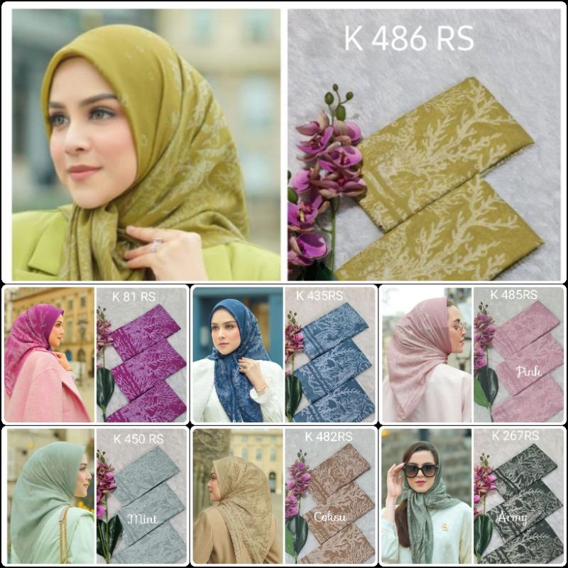 Jilbab voal motif lasercut hijab motif premium (harga grosir)