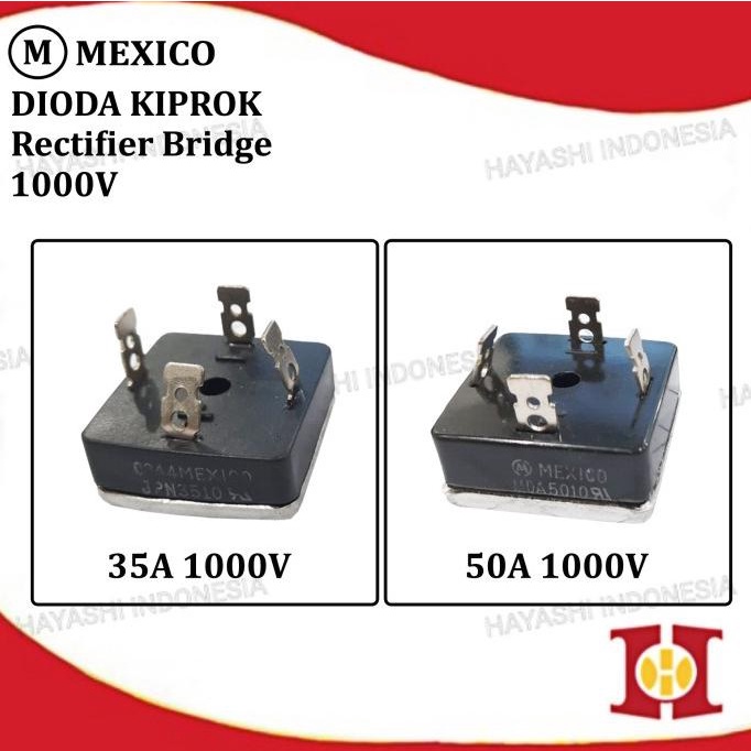 Dioda Diode Bridge KBPC Kiprok 35A 3510 50A 5010 1000V Mexico Original