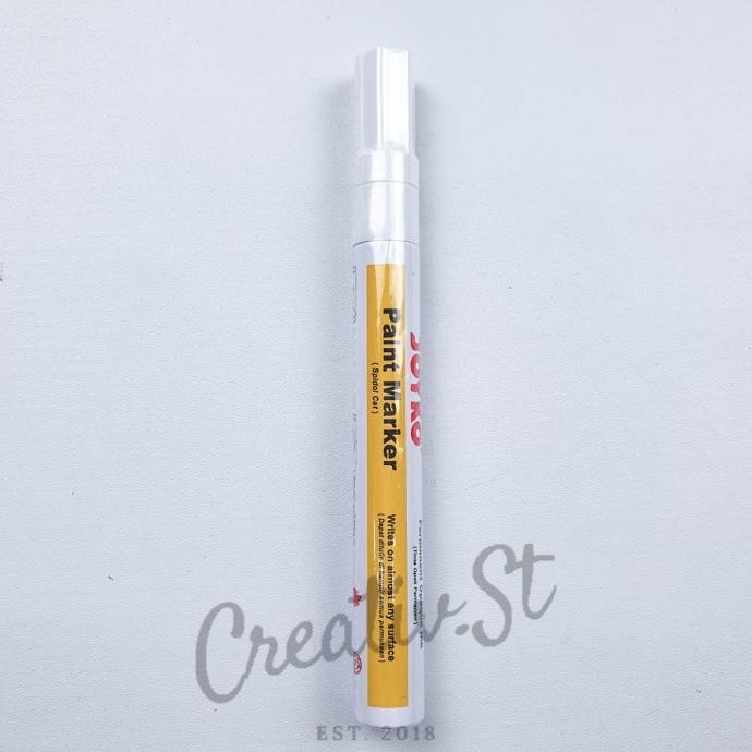 Spidol Putih Joyko Ptm-37 Paint Marker Spidol Cat Permanen White Round