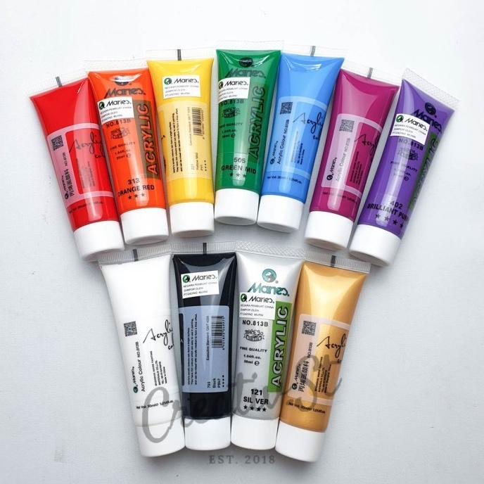 

Maries Acrylic 30 Ml Paint Acrylic Set Cat Akrilik Warna Dasar