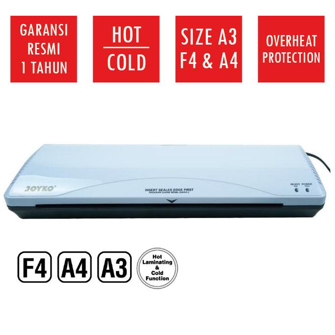 

Mesin Laminating Laminasi Laminator A3 F4 A4 Joyko Lm-03