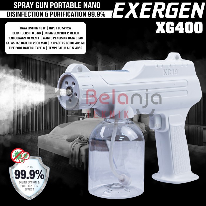 Exergen Spraygun Nano Portable Fogging Uap XG400 Mesin Semprot XG 400 keren