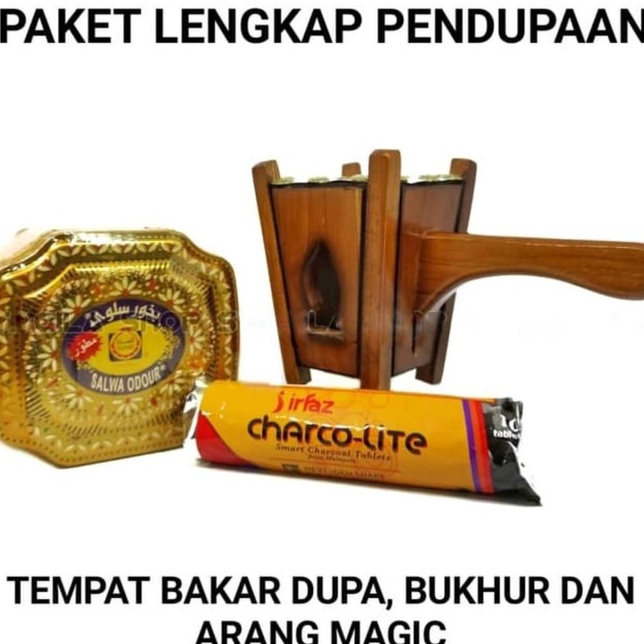 Grosir paket Bukhur Salwa Surrati Prapen kayu jati Dan Arang Magic E50