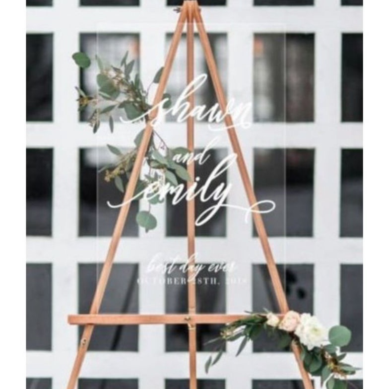 

Promo✧➱ Dekorasi Stand Lukis T 120cm L 60cm/ Tripod Kayu / dekorasi pernikahan / wedding decoration /Wooden Easel W69