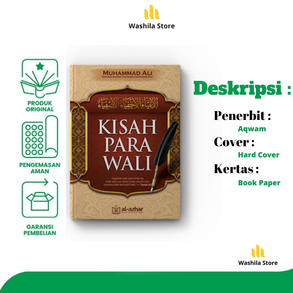 Buku Kisah Sejarah Biografi Para Wali Allah - Erbit Al Azhar - Muhammad Ali - Aqwam Aqbd