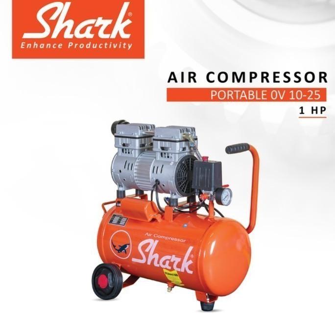 *$*$*$*$] Kompresor Angin Silent Oilless 1HP Shark OV1025