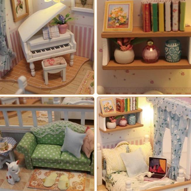 Mainan Rumah Rumahan Miniatur Anak House Doll Barbie Boneka Mini Kamar