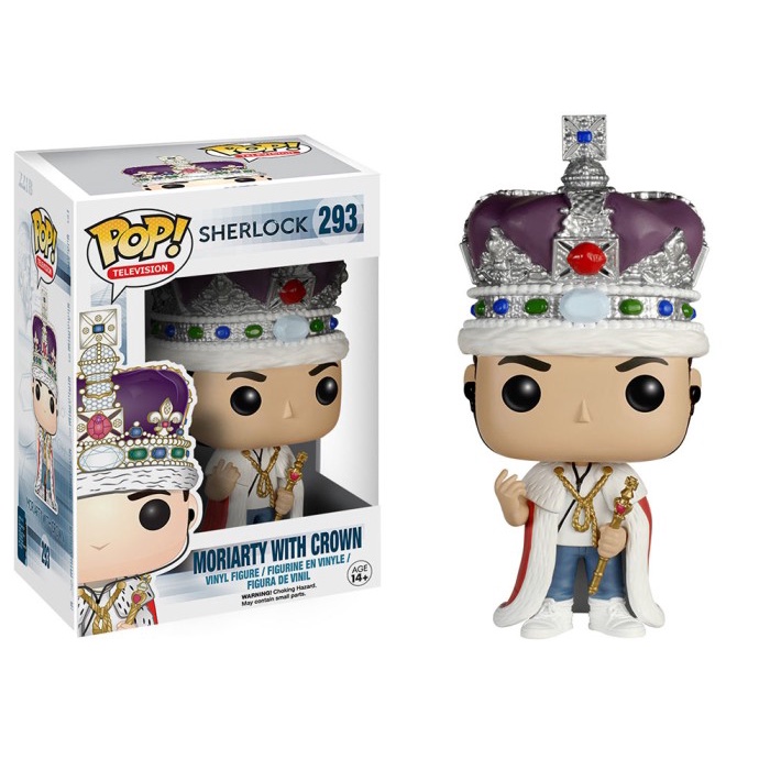 PROMO FUNKO POP TELEVISION SHERLOCK - MORIARTY WITH CROWN #293 TERMURAH