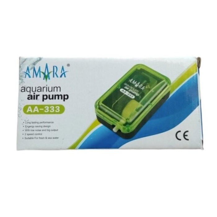 Amara AA 333 Aquarium Air Pump Aerator 1 Lubang AA333 Pompa Udara ready