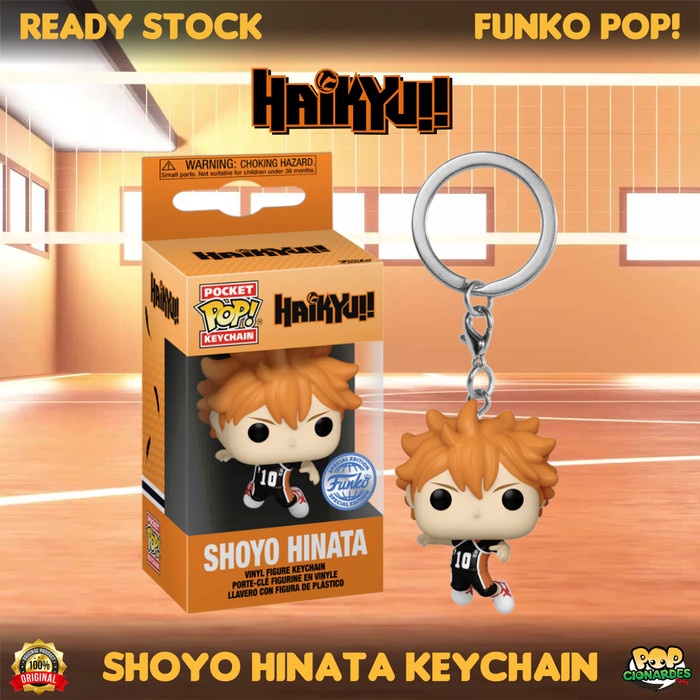 MUST HAVE FUNKO POP KEYCHAIN - ANIME - HAIKYU - SHOYO HINATA KEYCHAIN TERMURAH