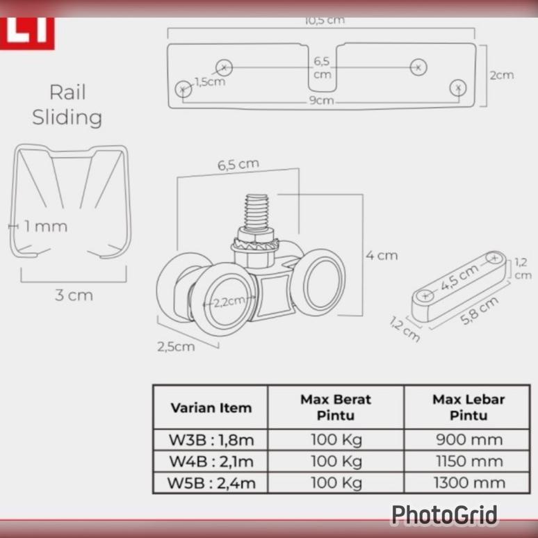 IHE237 RODA REIL PINTU GESER/ RODA REL PINTU SLEDING SLIDING RODA HUSKY roda pintu geser roda slidin