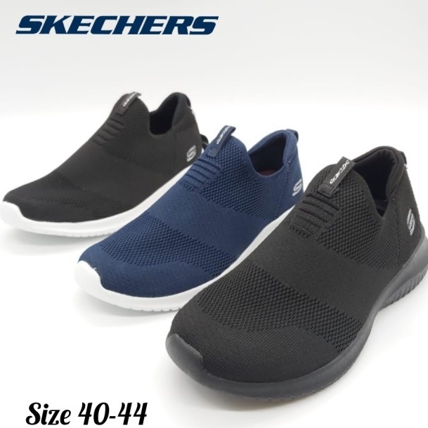 TERMURAH Skechers/Sepatu Skechers/Sepatu Skechers Elite Flex Pria - Hitam Putih, 40