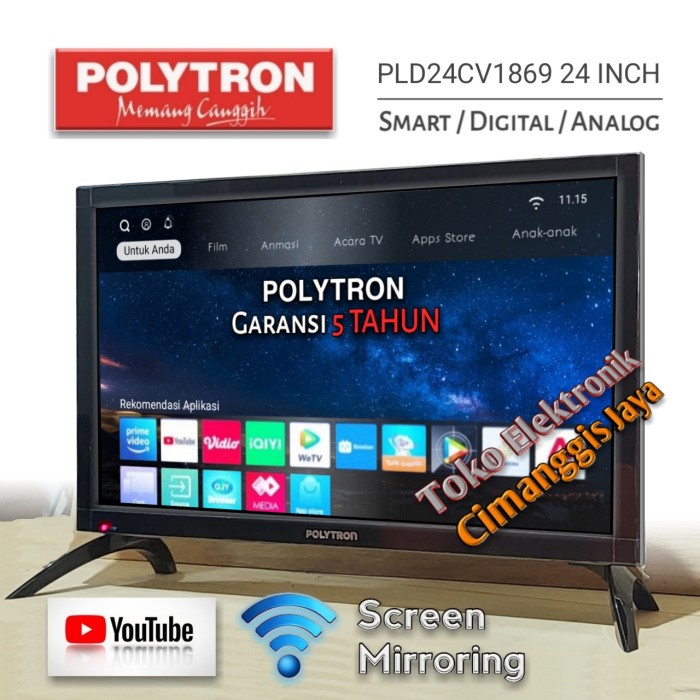 Smart Tv Led Polytron 24 Inch Digital