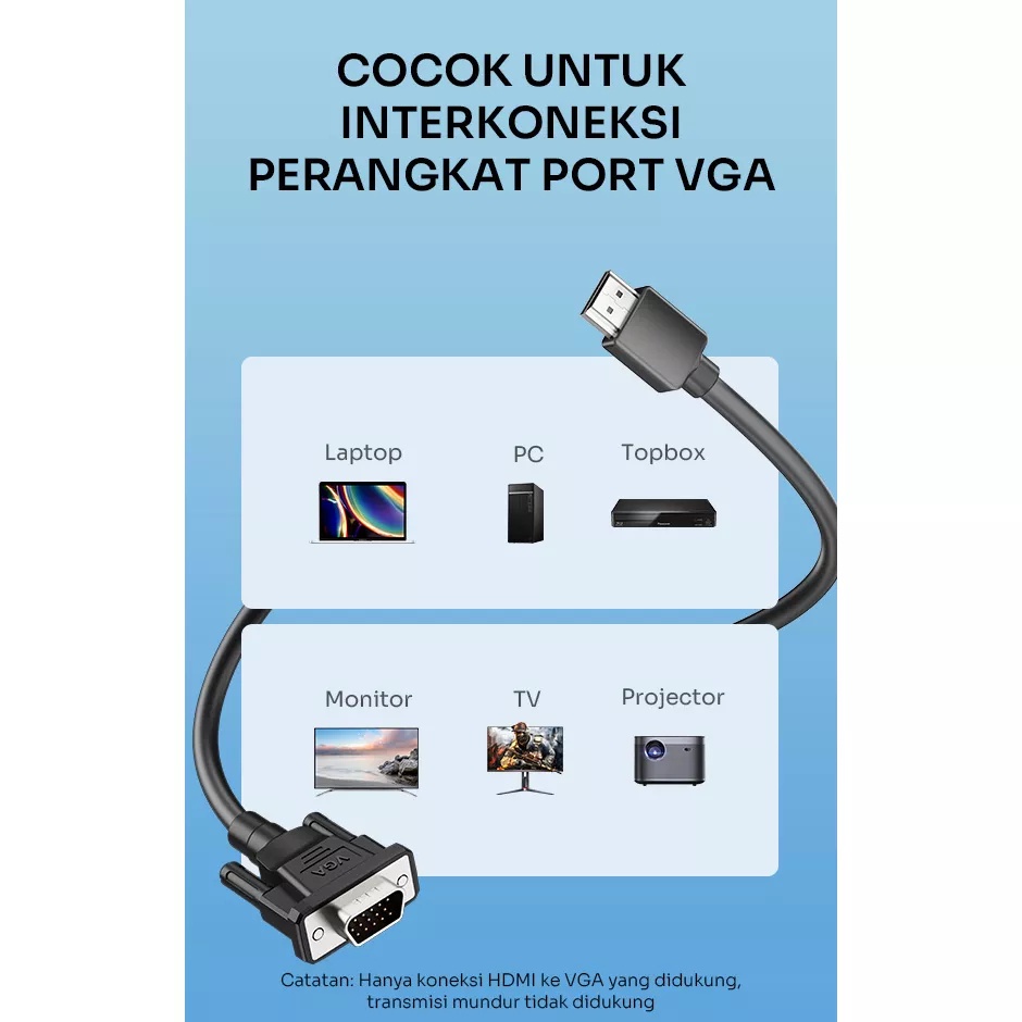 Kabel Hdmi To Vga Robot Rhvc02 2 Meter