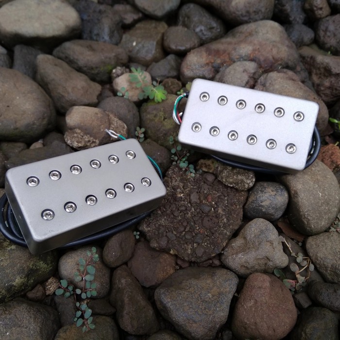 Pickup Gitar Dimarzio Fusion Edge Brushed Nickel Passive Humbucker Set