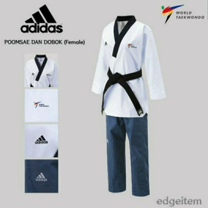 Dobok Adidas Poomsae Senior Putra Putri Original Berkualitas