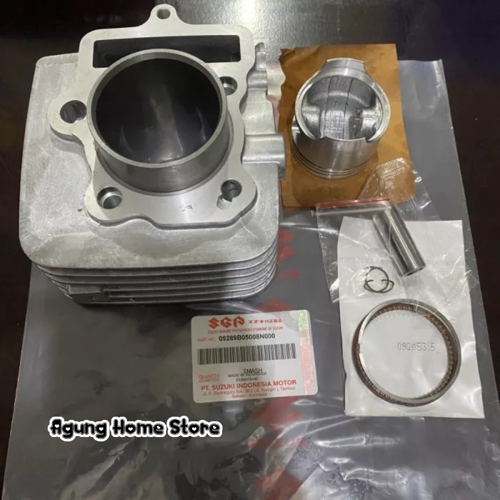 SUZUKI SILINDER BLOK CYLINDER BLOK SEHER HEAD PISTON SUZUKI SMASH LAMA 110 SMASH NEW