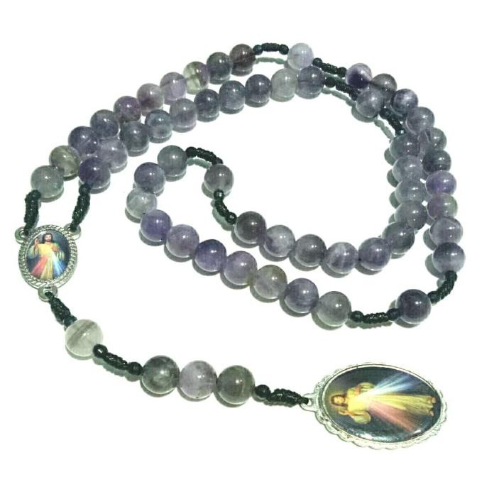 rosario batu alam kecubung kerahiman ilahi