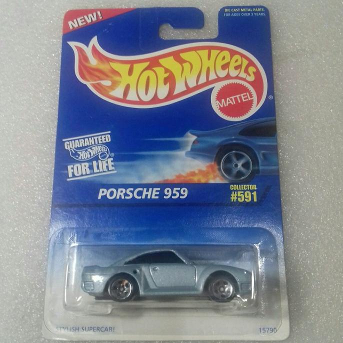 HOT WHEELS PORSCHE 959. BLUE CARD 1995. STYLISH SUPERCAR. FULL BESI.