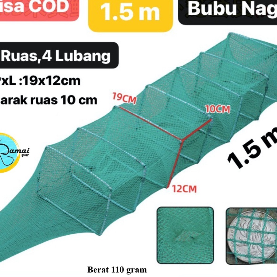 (☎J✉13) BUBU NAGA  1.5M DAN 2.5M  PERANGKAP IKAN UDANG LOBSTER BISA BAYAR DI TEMPAT -amanaah➤