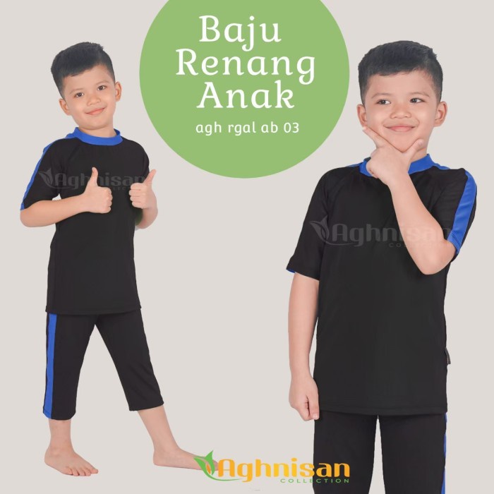 Terlaris Aghnisan Baju Renang Anak Laki Laki Atas Bawah
