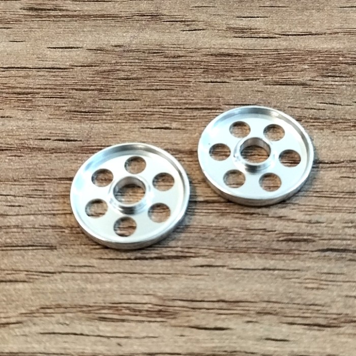 Roller 19mm Lightweight - Kosongan Tanpa Bearing - Rep Tamiya - SILVER