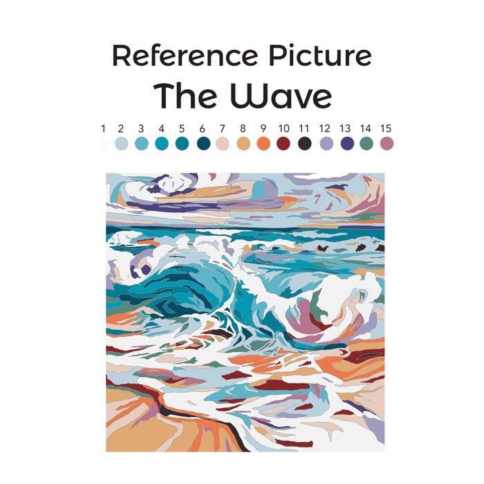 

Paint by Numbers The Wave Edition / Number Alam Ombak Pantai Beach