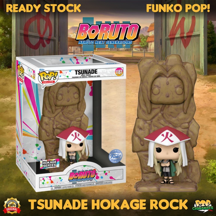 HOT SALE FUNKO POP BORUTO NARUTO - TSUNADE SENJU HOKAGE ROCK DIORAMA #1187 TERMURAH