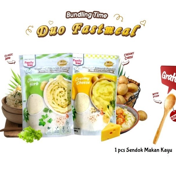 

Terlaris Duo Mashed Potato Almond Gratis Sendok Kayu