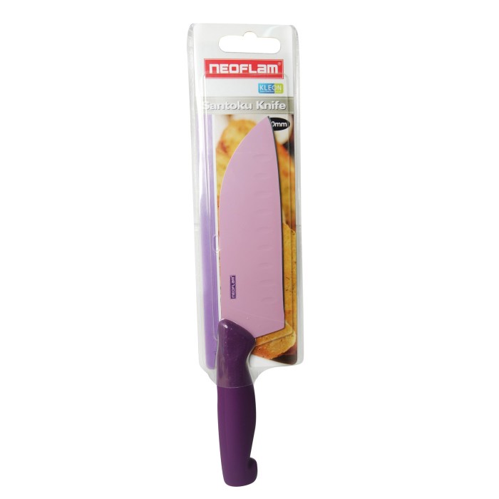 Neoflam Mukizu Pisau Santoku 5" - Ungu