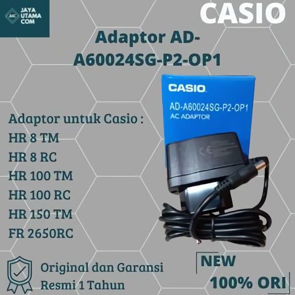 

TER-UPDATE ADAPTOR KALKULATOR CASIO - ADAPTOR CASIO CALCULATOR AD-A60024SG-P1-OP1 #ORIGINAL