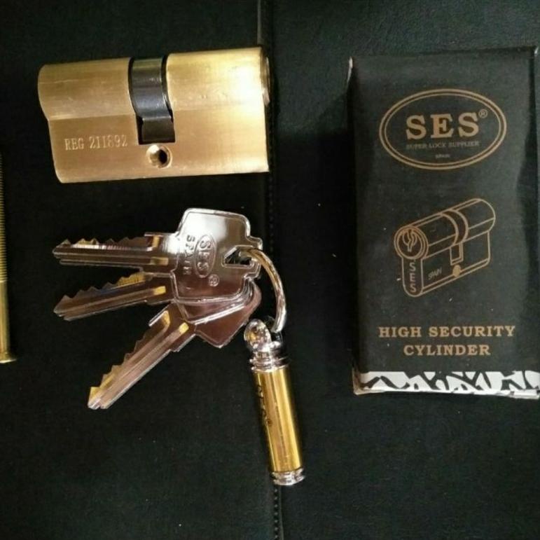 TER-UPDATE CYLINDER PINTU SES 60MM SN/AB/CYLINDER KUNCI PINTU SES KUNINGAN #ORIGINAL