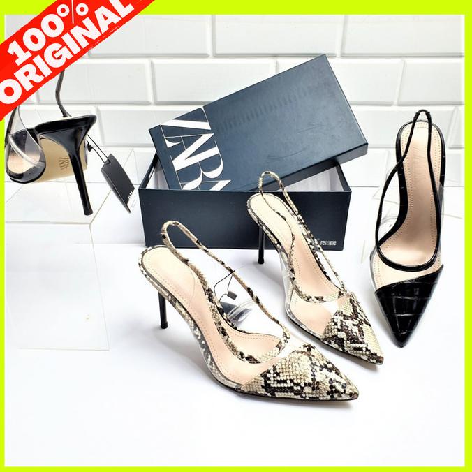 Sepatu Heels Zara Wanita Original Branded Store Terbaru N611