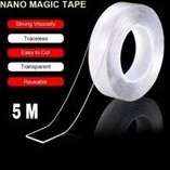 

Double Tape Bening Perekat Transparan 5 Meter