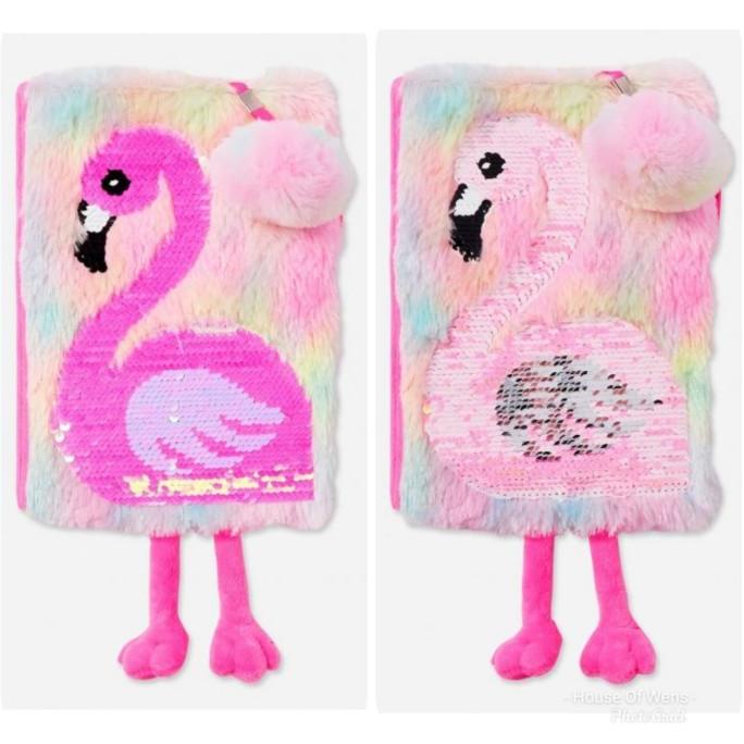 

TER-UPDATE JUSTICE FLAMINGGO SEQUIN DIARY INCLUDE PEN - BUKU CATATAN JUSTICE #ORIGINAL