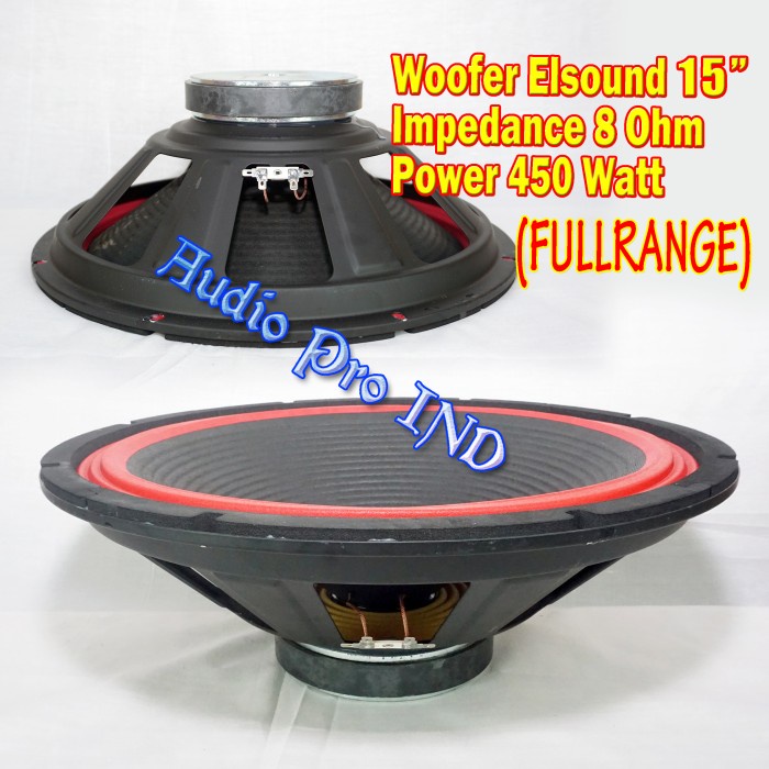 Woofer 15" Elsound / Speaker Bass 15 In / Woofer Speker 15 Inch