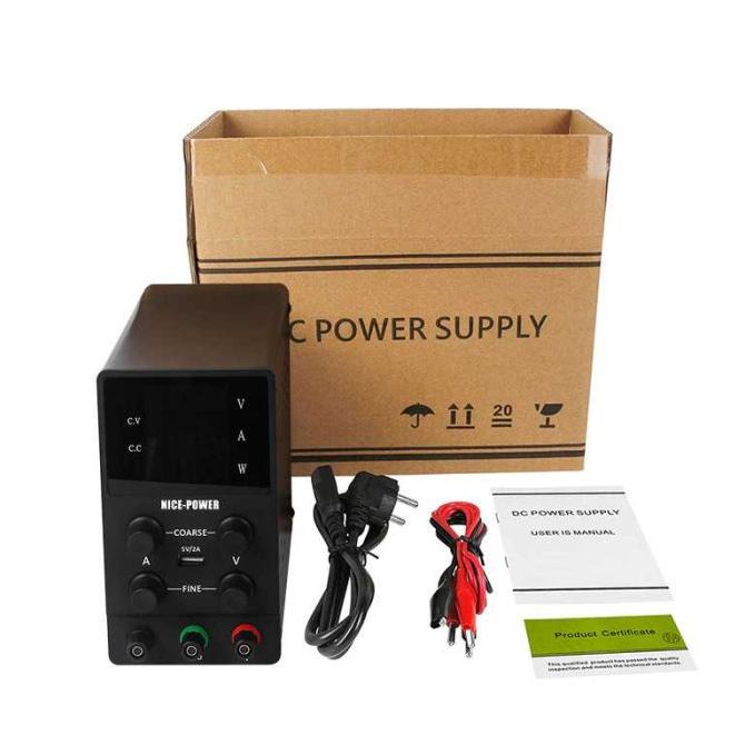 Langsung Proses Adjustable Dc Power Supply 30V 10A Nice Voltase & Ampere Layar Digital