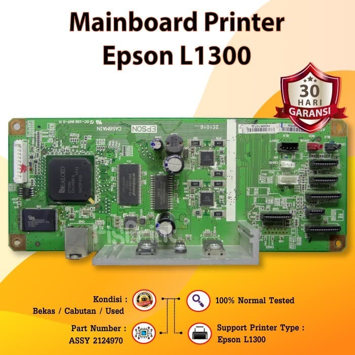 best seller logic board printer epson l1300, mainboard l-1300 bekas like new