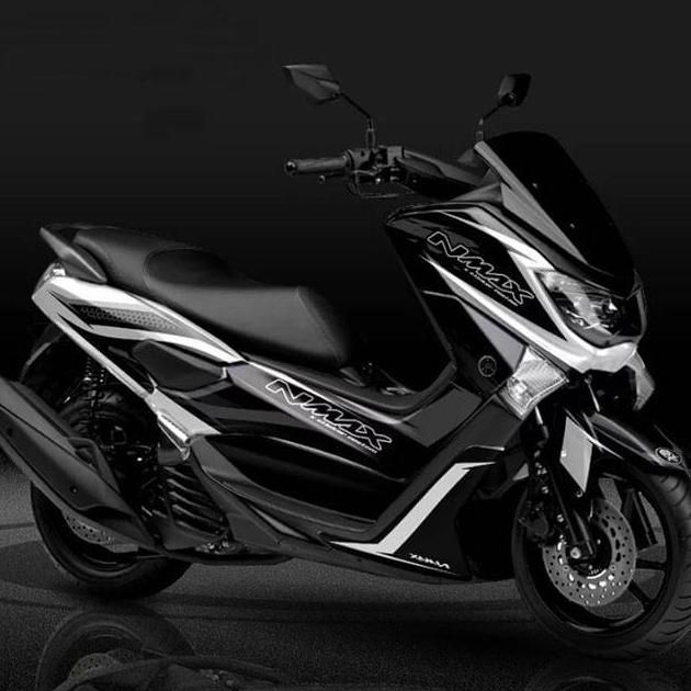 Decal Full body Stiker Motor Yamaha nmax  Old 2015-2019 putih hitam