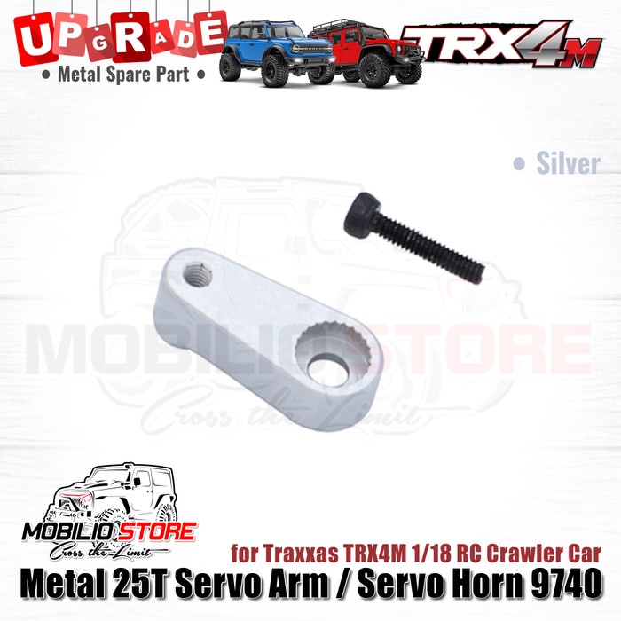 PROMO UPGRADE PART - METAL 25T SERVO ARM SERVO HORN 9740 FOR TRAXXAS TRX4M TERMURAH
