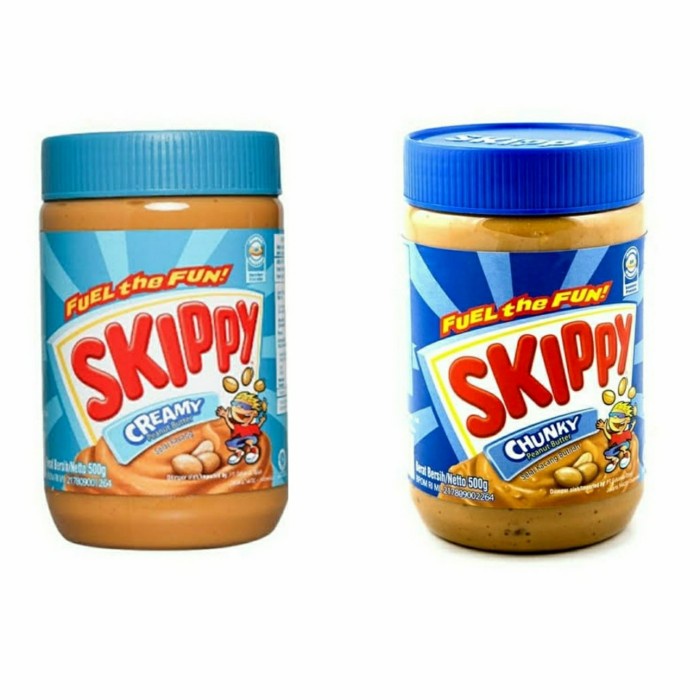 

SKIPPY Peanut Butter Chunky Kasar / Creamy Halus 500gr Botol GOJEK