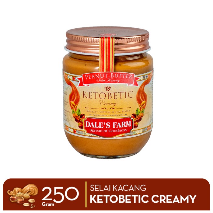 

Dale's Farm Ketobetic Creamy Peanut Butter - Selai Kacang 250gr