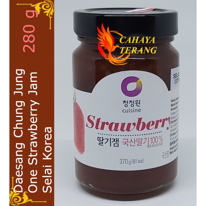 

Daesang Chung Jung One Strawberry Jam Selai Stroberi 370 g Korea