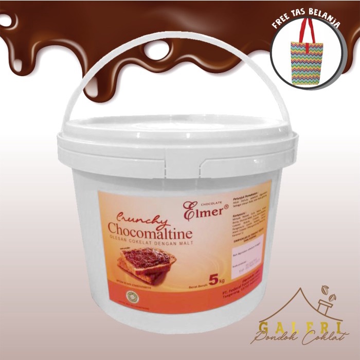 

ELMER CRUNCHY CHOCO HAZELNUT kemasan pabrik 1KG