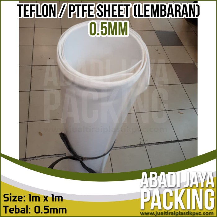 teflon sheet / ptfe sheet / teflon lembaran ptfe 0.5mm x 1m x 1m ready