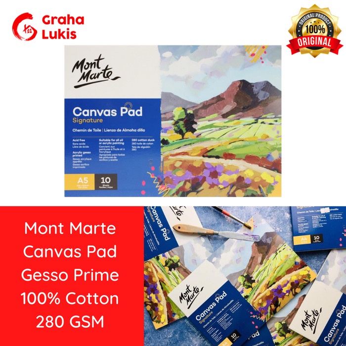 

Canvas Pad Mont Marte Acid Free A5