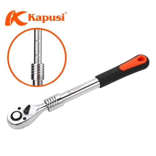 Gagang sock panjang pendek kunci grek krek teleskopik kapusi 1/2 in 72 T Kapusi Gagang Rachet 1/2” C