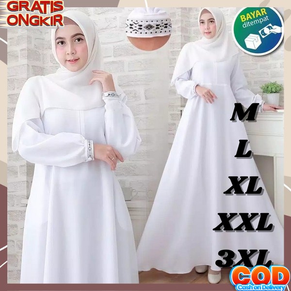 Drees Nikahan Syari Bju Gnis Cewe Premium Gamis Mewah Korean Style Cewek Remaja Kekinian Gmus Peremp