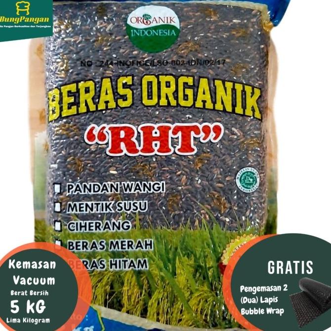 

5Kg Beras Hitam Organik Premium RHT Bersertifikat (utk Diet, Diabet )