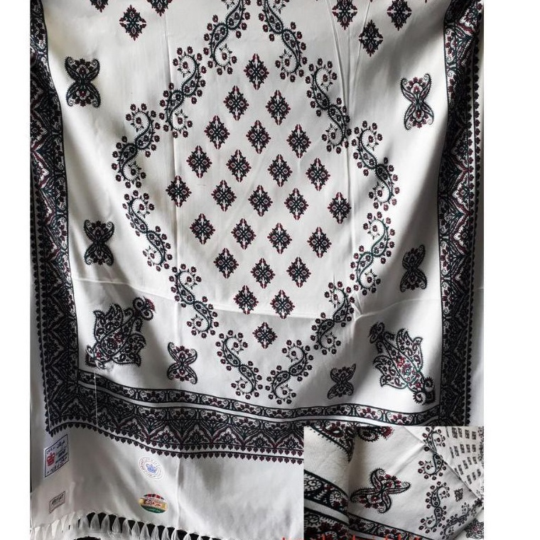 [CODEBARANG752XVA] Sorban Kashmiri Arafat Surban habib impor (Printing India) crem, putih, coklat Ha